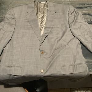 Canali Men's 100% Wool 2-Button Blazer Brown Italy 56R Model 13220/32
